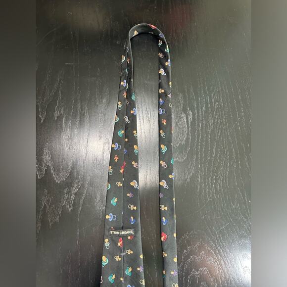 String beans tie- men’s tie- pacifier new dad , dad to be , fathers gift- binkie - Picture 7 of 11